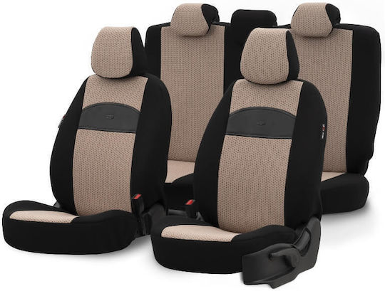 Auto Gs Car Cover Set 11pcs Leatherette Black