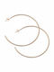 Art Earrings Hoops made of Steel Gold Plated