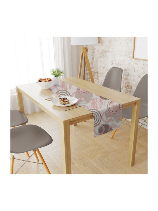 Dimcol Ράνερ Αλέκιαστο Circles 469 Coral 40x180εκ.