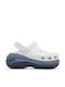 Crocs Crush Femei Sabot Albe