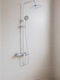 Poly Adjustable Shower Column with Mixer Silver