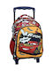Gim Cars School Bag Trolley Kindergarten Cars Roaring with Water Bottle Holder 12Liters