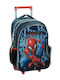 Gim Spiderman Ученическа Тролейна Раница За Основно Синя 27 л 35 x 20 x 46 см