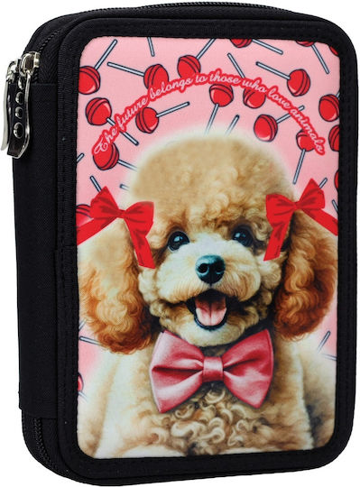 Bmu Double Pencil Case Love Poodle 357-21100