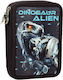 Bmu Double Pencil Case Dinosaur Alien 357-27100