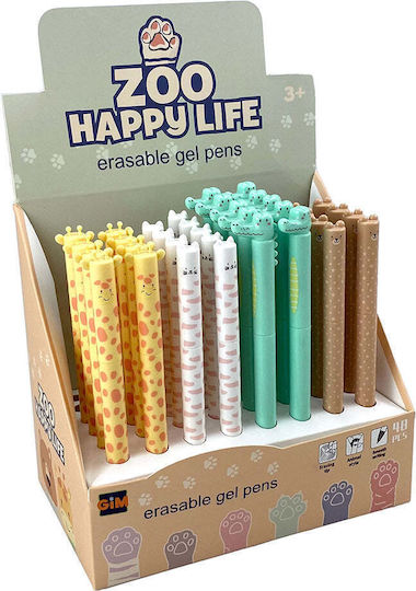 Gim Happy Life Zoo Στυλό Gel (Διάφορα Σχέδια)