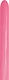 Modellierung 114cm 260 Rosa 50 Stück
