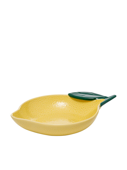 Atmosphera Serving Platter made of Porcelain Yellow 31x21.5cm