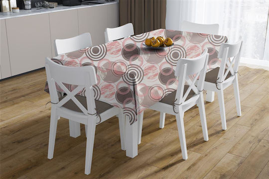 Dimcol Σετ 2τμχ Circles 469 Αλέκιαστο Coral 140x220εκ.