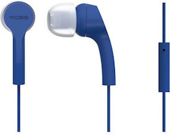 Koss Keb9ib Kopfhörer 3,5 mm 1/8 Zoll In-Ear Mikrofon Blauer
