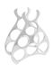 vidaXL Wine Rack Tabletop Metallic Wine Cabinet Silver 38x33x13cm