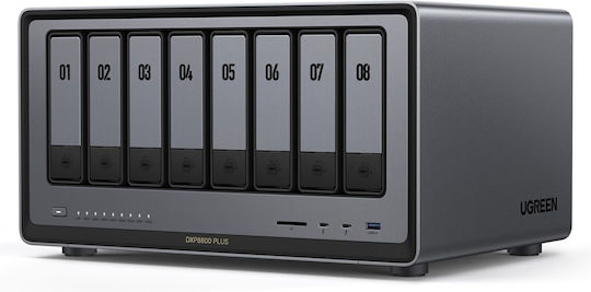 Ugreen DXP8800 Plus NAS Tower με 8 θέσεις για M.2 και 2 θύρες Ethernet