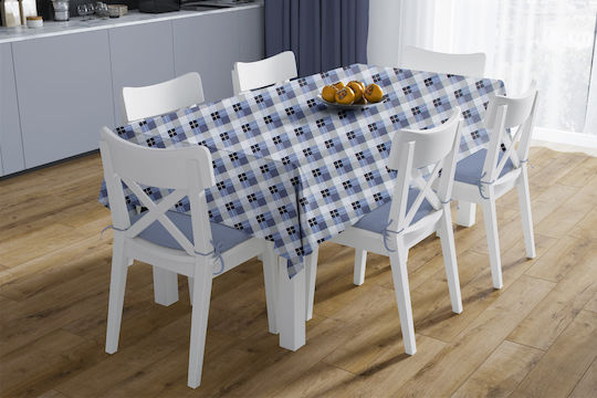 Dimcol Τραπεζομάντηλο Αλέκιαστο Blue 140x180εκ.