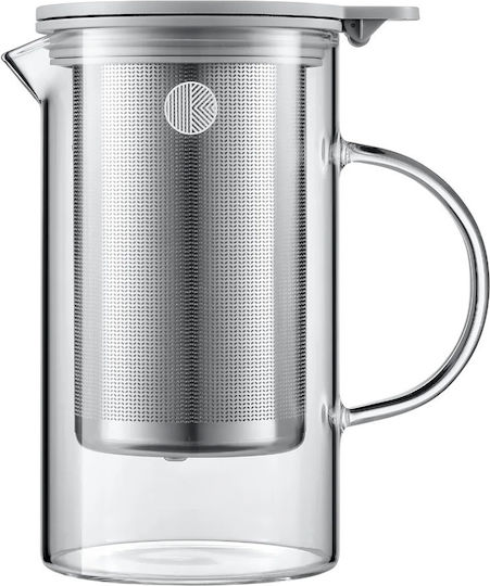 Buydeem Ceainic cu Filtru din Sticlă 800ml