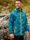 Jacket Waterproof Teal Camo