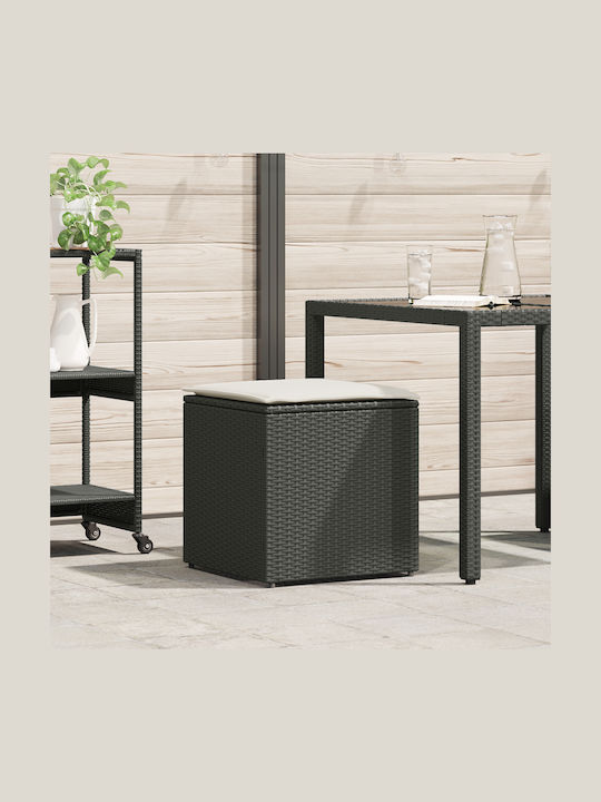vidaXL Outdoor Storage Box Black L50xW50xH50cm