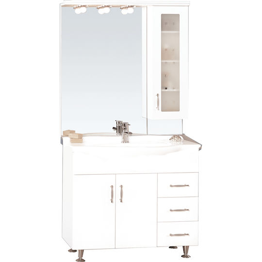 Pro Bagno Waschtisch ohne Waschbecken White