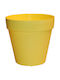 Sic Plast Deco Γλάστρα Κίτρινη 14x14x13εκ.