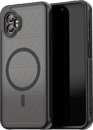 Techsuit Halofrost Ii Magsafe Umschlag Rückseite Silikon Schwarz (Galaxy XCover 7 Pro)