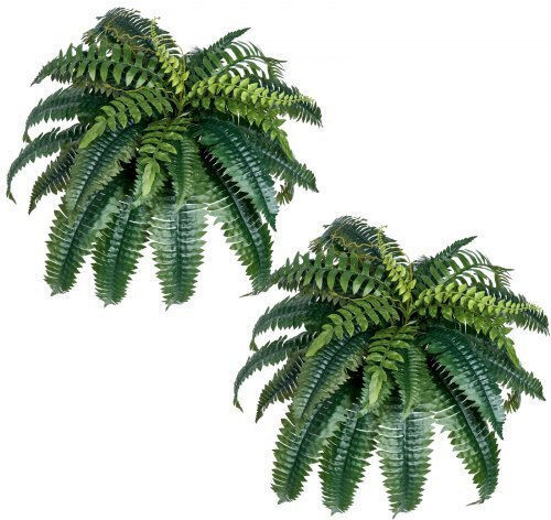 Artificial Decorative Branch Fern Green 25cm 2pcs Vevor
