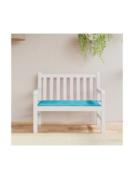 vidaXL Μαξιλάρι για Παγκάκι Κήπου Τιρκουάζ 50x100εκ.