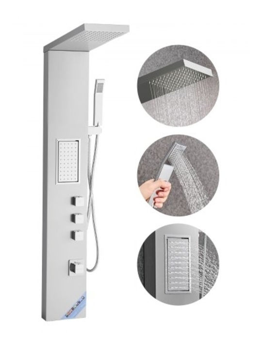 Vevor Shower Column without Mixer 134.5cm Gray
