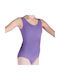 Sleeveless Kids Dance Bodysuit Purple