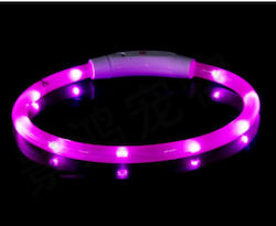 Pet Collar Light Led Pink