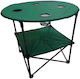 Beach Table for Camping Foldable Green