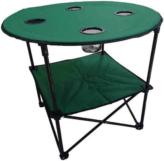 Beach Table for Camping Foldable Green