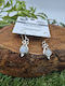 Silver Plated Boho Women's Pendant Earrings Semi-Precious Stone Moonstone – Romance & Bright Energy