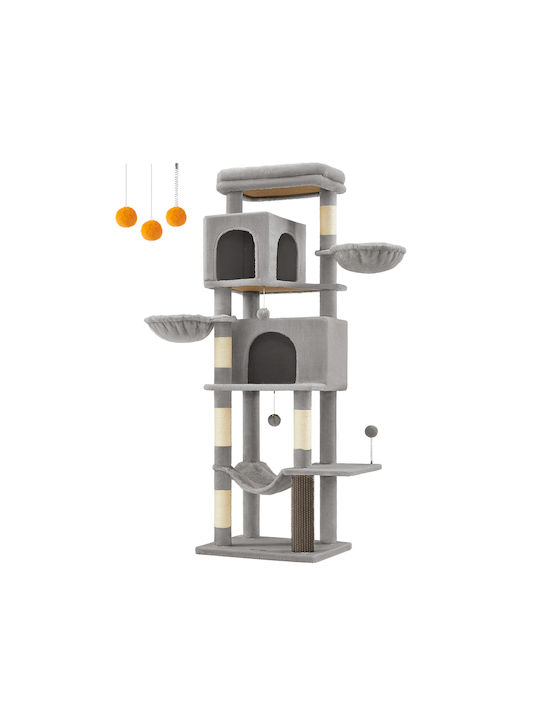 Feandrea Scratching Post Cat Trees Gray 5 level...