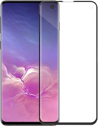 Gehärtetes Glas Displayschutzfolie Samsung Galaxy S10 5D Schwarzer Rahmen