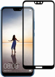 Gehärtetes Glas Schutzfolie Xiaomi Mi 8 Pro Schwarz Rahmen