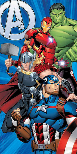 Prosop De Plajă Pentru Copii 70x140 Avengers Marvel Bumbac