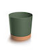Prosperplast Flowerpot Pot Green with Saucer