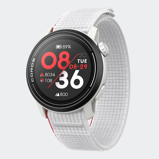 Coros Pace 3 Smartwatch με Παλμογράφο (Chalk)