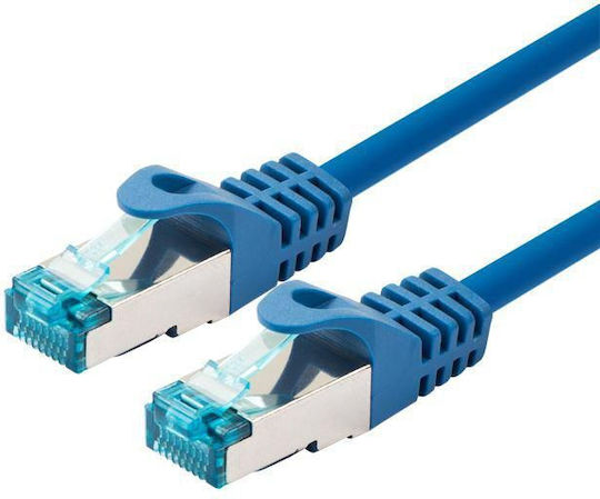 Professionelles Patchkabel Logon Sf Utp 10m Kat.5e Blauer Tcr55ss100b