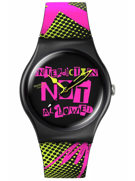 Swatch Bioceramic Ανδρικό Ρολόι Μπαταρίας