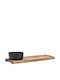 Estia Ceramic Dessert Divided Serving Plate Black Ø11cm 11x30cm