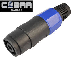 Cobra Speakon Connector 4 Pole Female Plug Βύσμα Θηλυκό Speakon 4 Πόλων Ckx-032 Cobra Speakon Connector 4 Pole Female Plug Βύσμα Θηλυκό Speakon 4 Πόλων Ckx-032