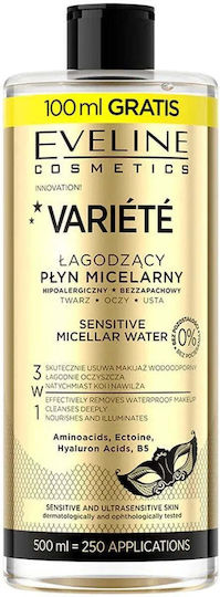 Eveline Micellar Water Facial Cleanser for Oil Control and Redness Reduction 500ml