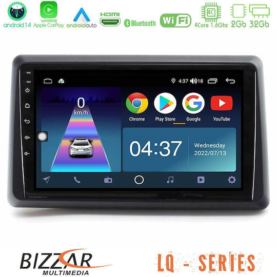 Bizzar Ηχοσύστημα Αυτοκινήτου για Renault Express 2020 (Bluetooth/USB/WiFi/GPS/Apple-Carplay/Android-Auto) με Οθόνη Αφής 9"