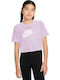 Παιδικό T-shirt Purple/white Sportswear Essentials