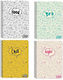 Must Team Spiral Notebook Ruled B5 60 Sheets 2 Subjects 1pcs (Μiscellaneous Designs)