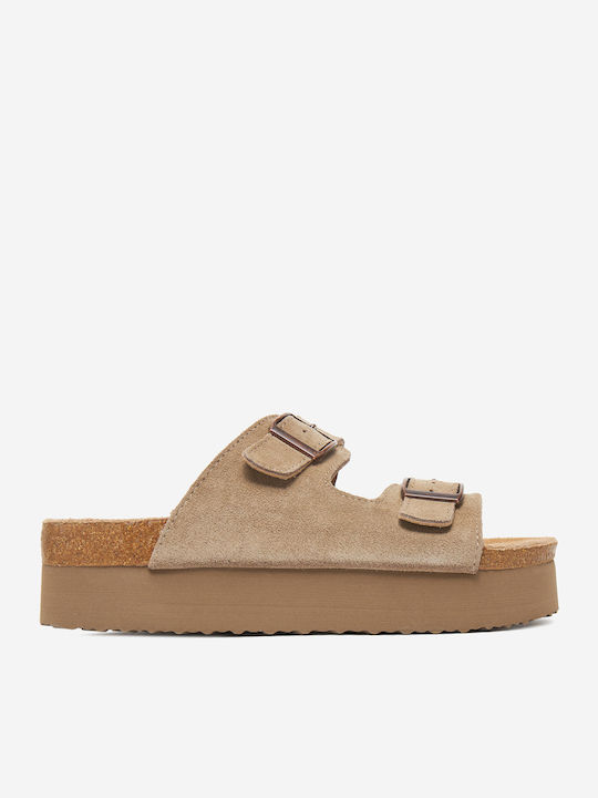 Deezee Leather Women's Flat Sandals in Brown Color 5906751141304