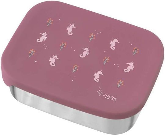 Fresk Неръждаемо стоманено детско контейнерче за храна Seahorse x x 5cm