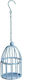 Metallic Cage 10cm Light Blue