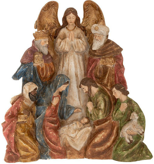 Iliadis Weihnachtliche Kunststoff Figur Krippe Höhe 33cm