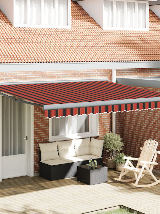vidaXL Zelt Terrasse mit LEDs Gelb 4x3.5m